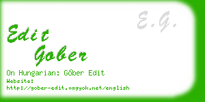edit gober business card